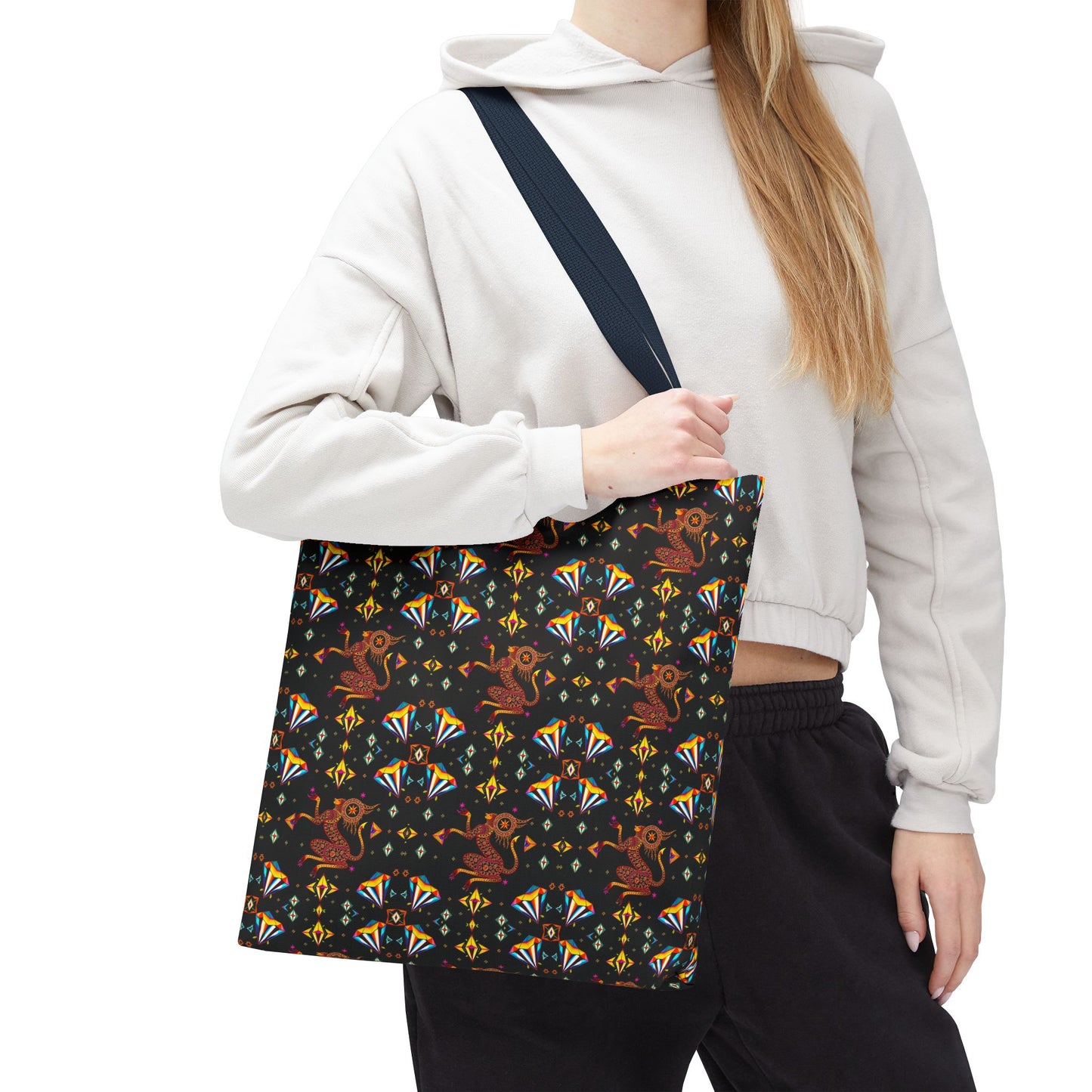 Tote Bag (AOP), Virgo, Zodiac, Jewel Pattern