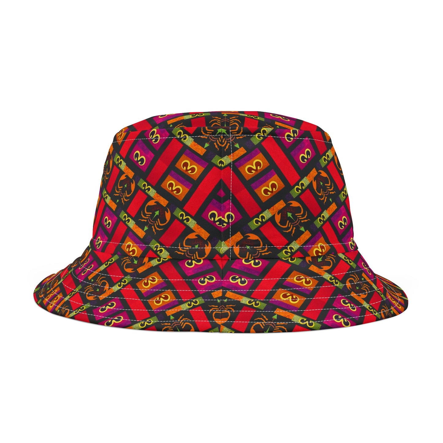 Bucket Hat, (AOP), Scorpio v1, Zodiac, Shape Pattern