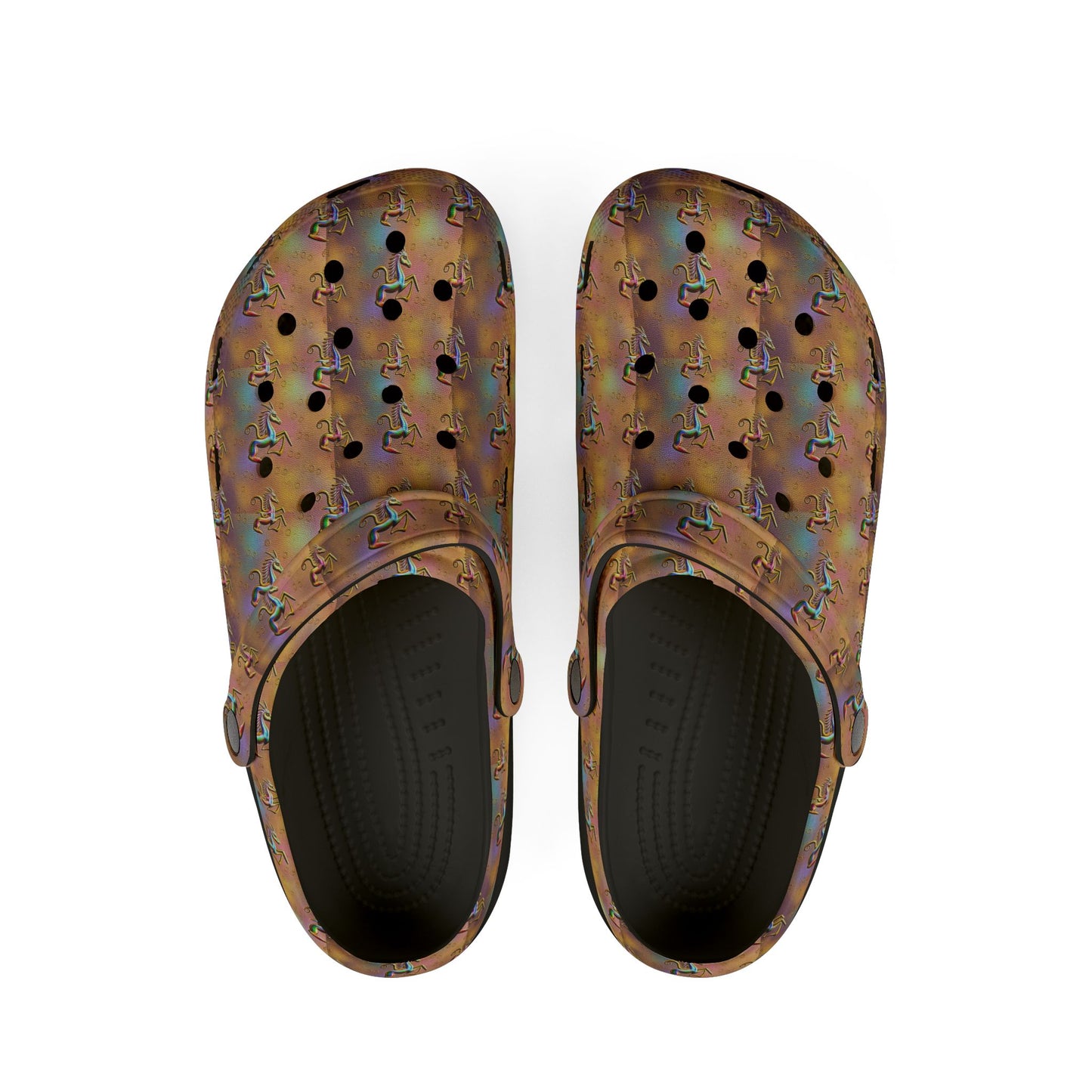 EVA Foam Rubber Shoes, (AOP), Aquarius, Zodiac v2, Pattern