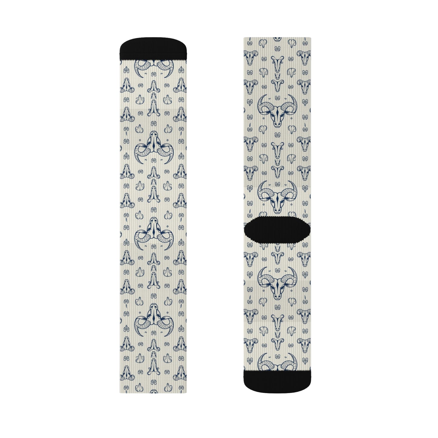 Sublimation Socks, Taurus, Zodiac v1, Pattern