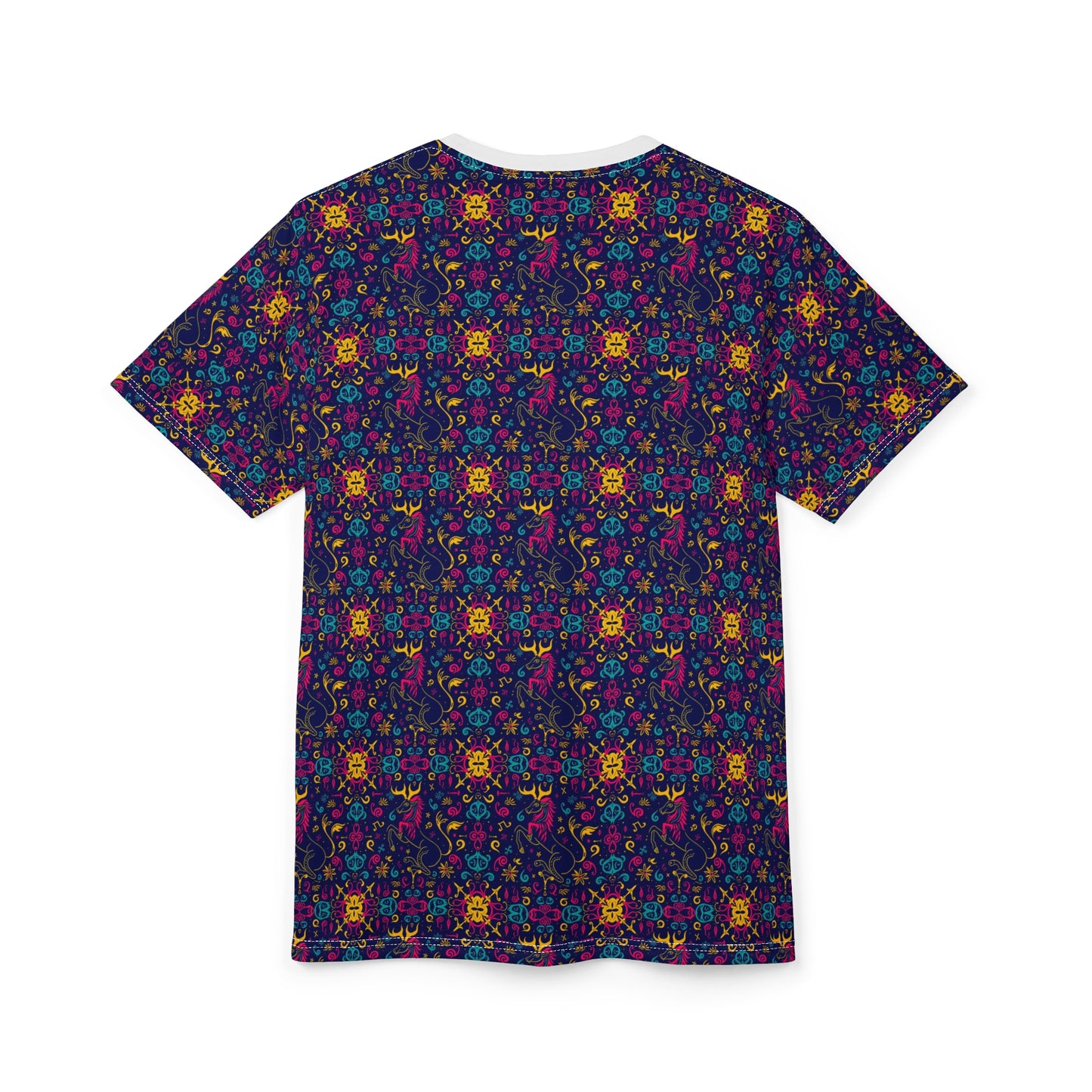 Unisex Cut & Sew T-Shirt, AOP, Aquarius, Zodiac v1, Pattern