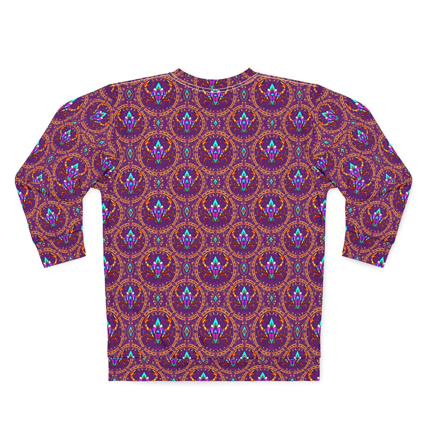 Unisex Sweatshirt (AOP), Scorpio, Zodiac v3, Jewel Pattern