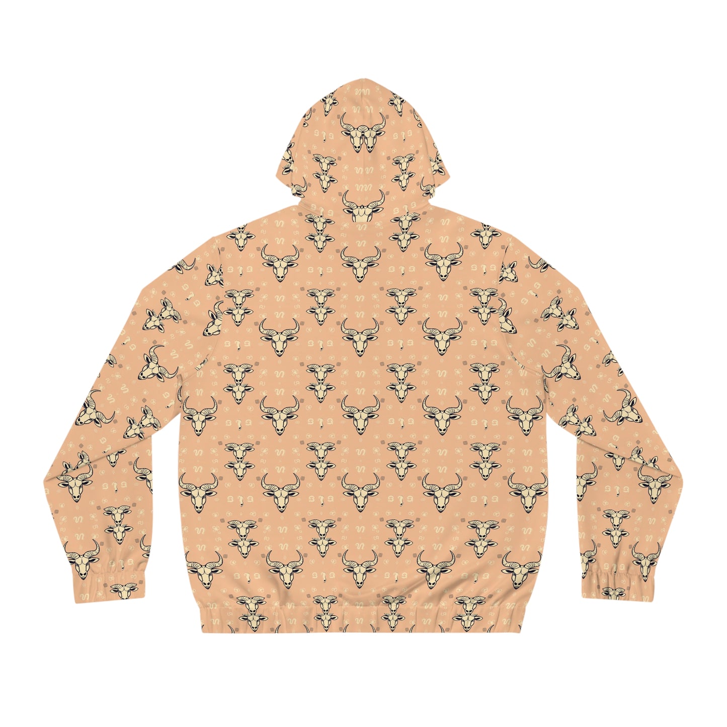 Full-Zip Hoodie (AOP), Taurus, Zodiac v4, Pattern