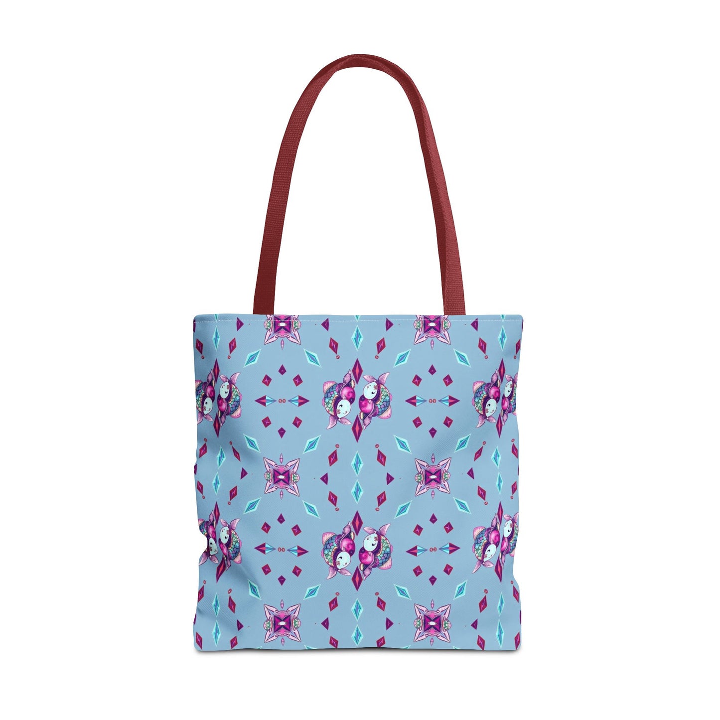 Tote Bag (AOP), Pisces, Zodiac v1, Jewel Pattern