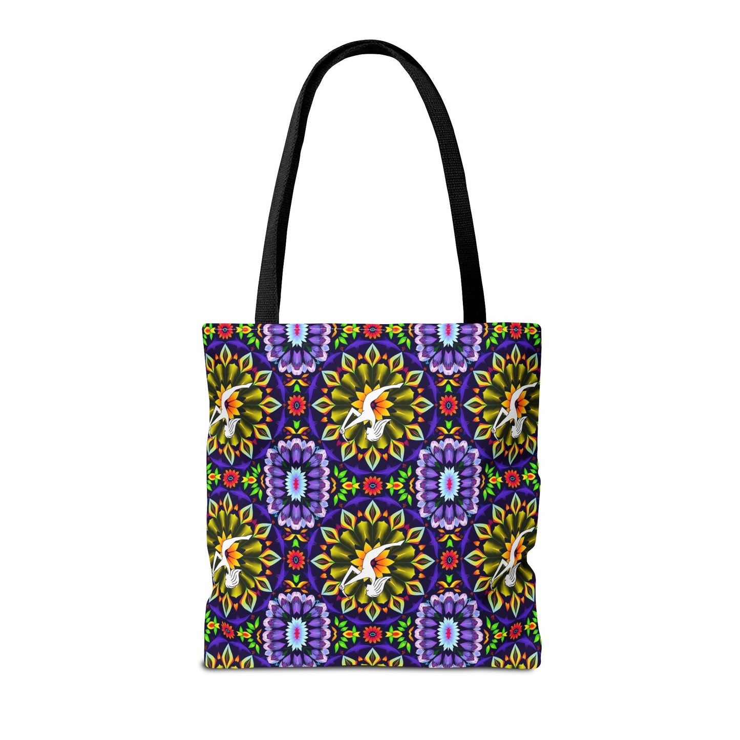 Tote Bag (AOP), Sagittarius, Zodiac v2, Flower Pattern