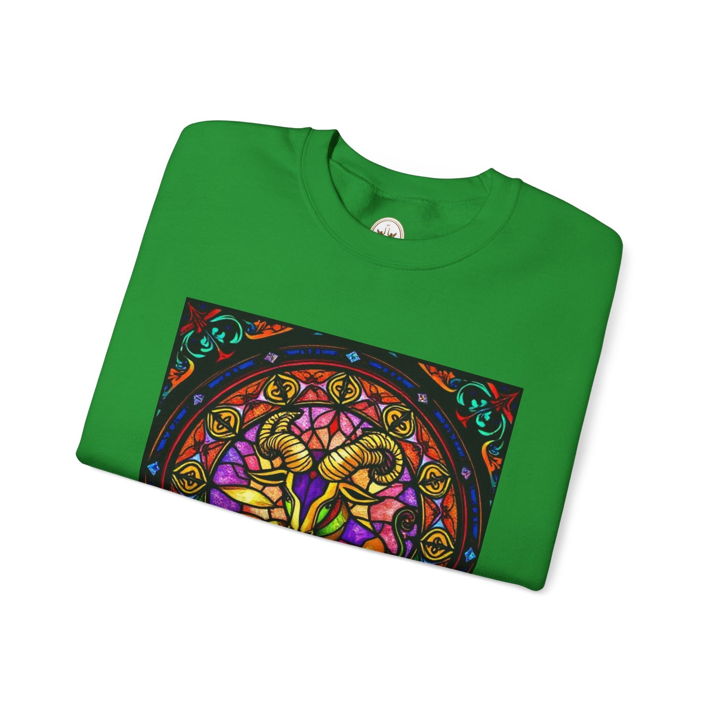 Unisex Heavy Blend™ Crewneck Sweatshirt, Glass 1, Taurus Zodiac Design