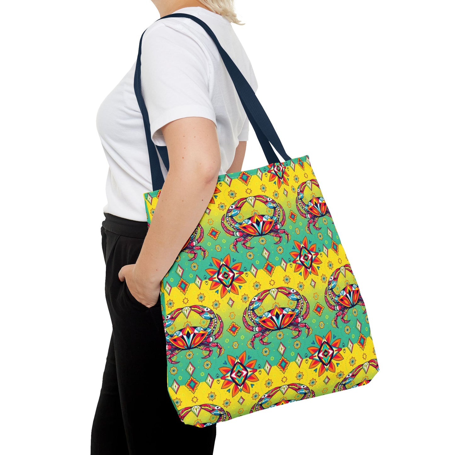 Tote Bag (AOP), Cancer, Zodiac, Jewel Pattern