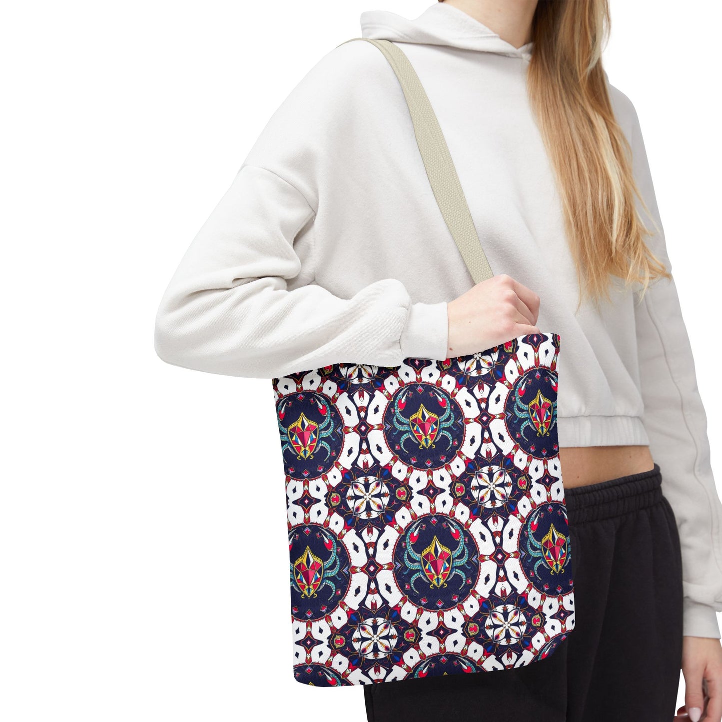 Tote Bag (AOP), Scorpio, Zodiac v1, Jewel Pattern