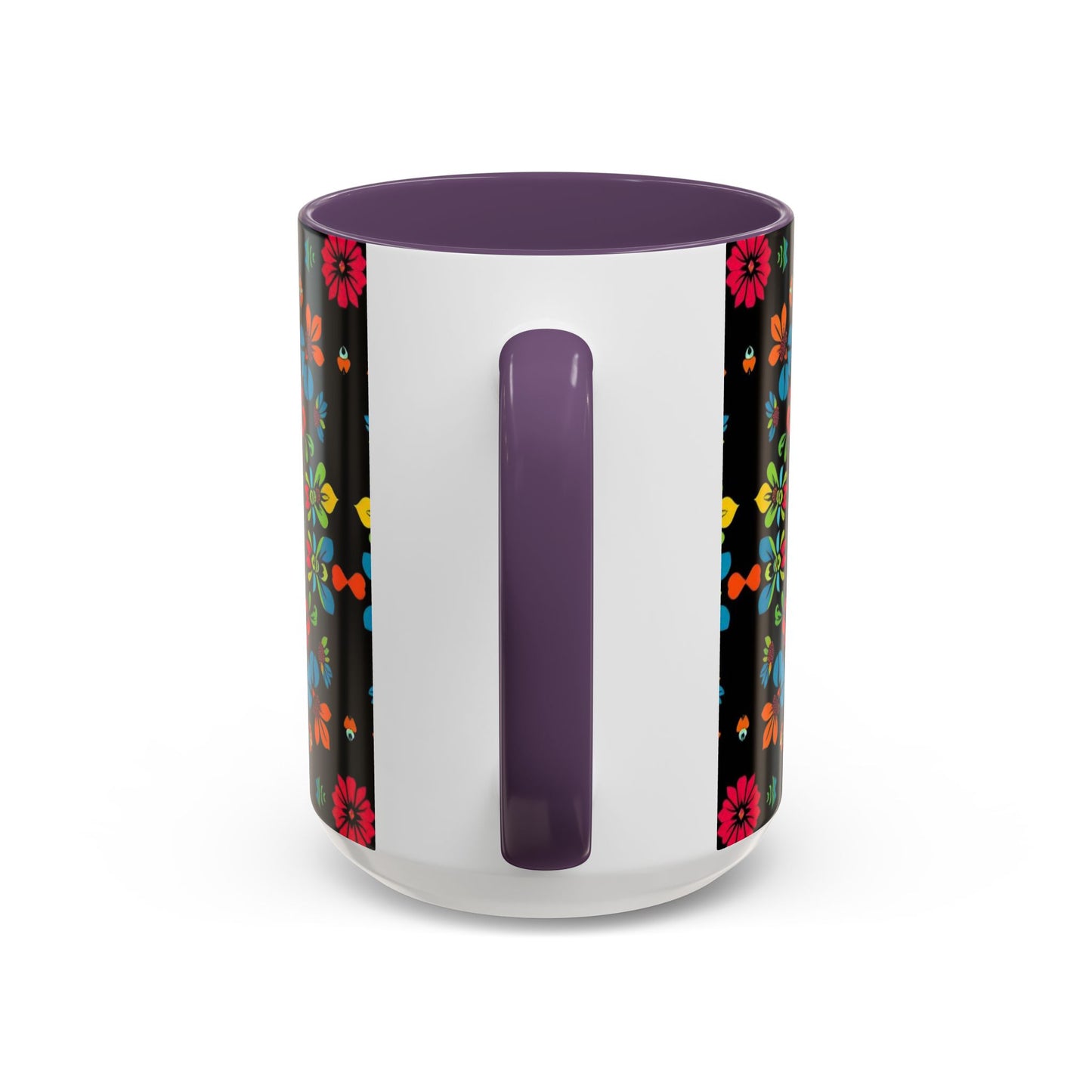 Accent Coffee Mug, Zodiac. Virgo, Flower Pattern, (11, 15oz)