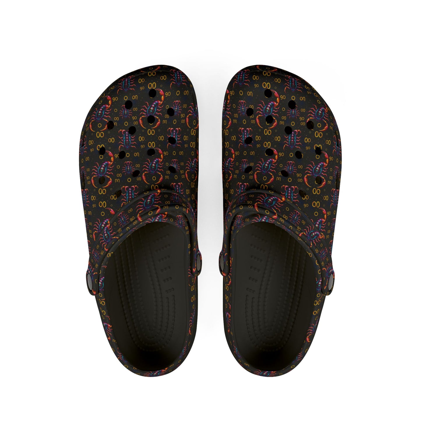 EVA Foam Rubber Shoes, (AOP), Scorpio, Zodiac v4, Pattern