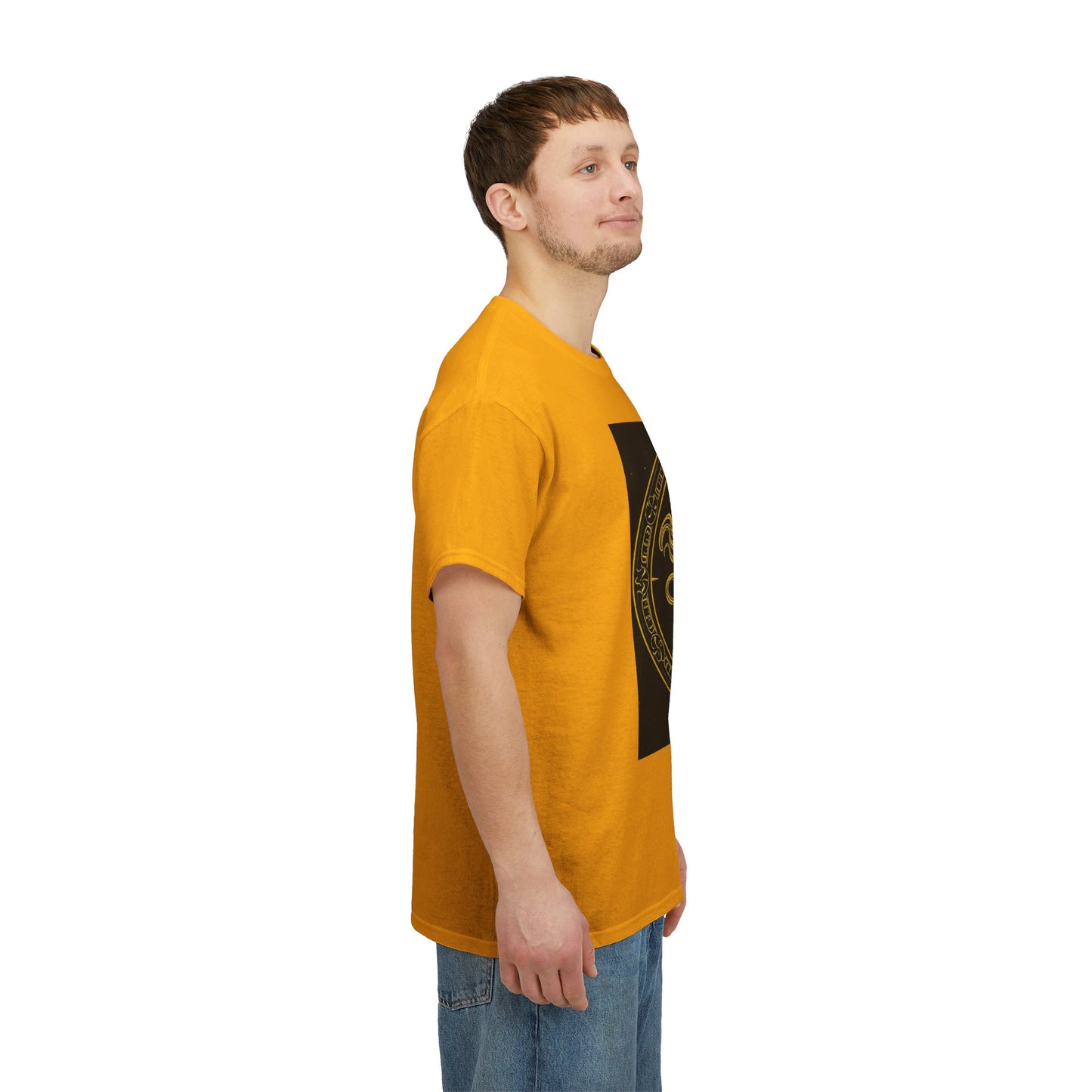 Unisex Heavy Cotton T-Shirt, Mythical Faun/Satyr, Sagittarius Zodiac Design