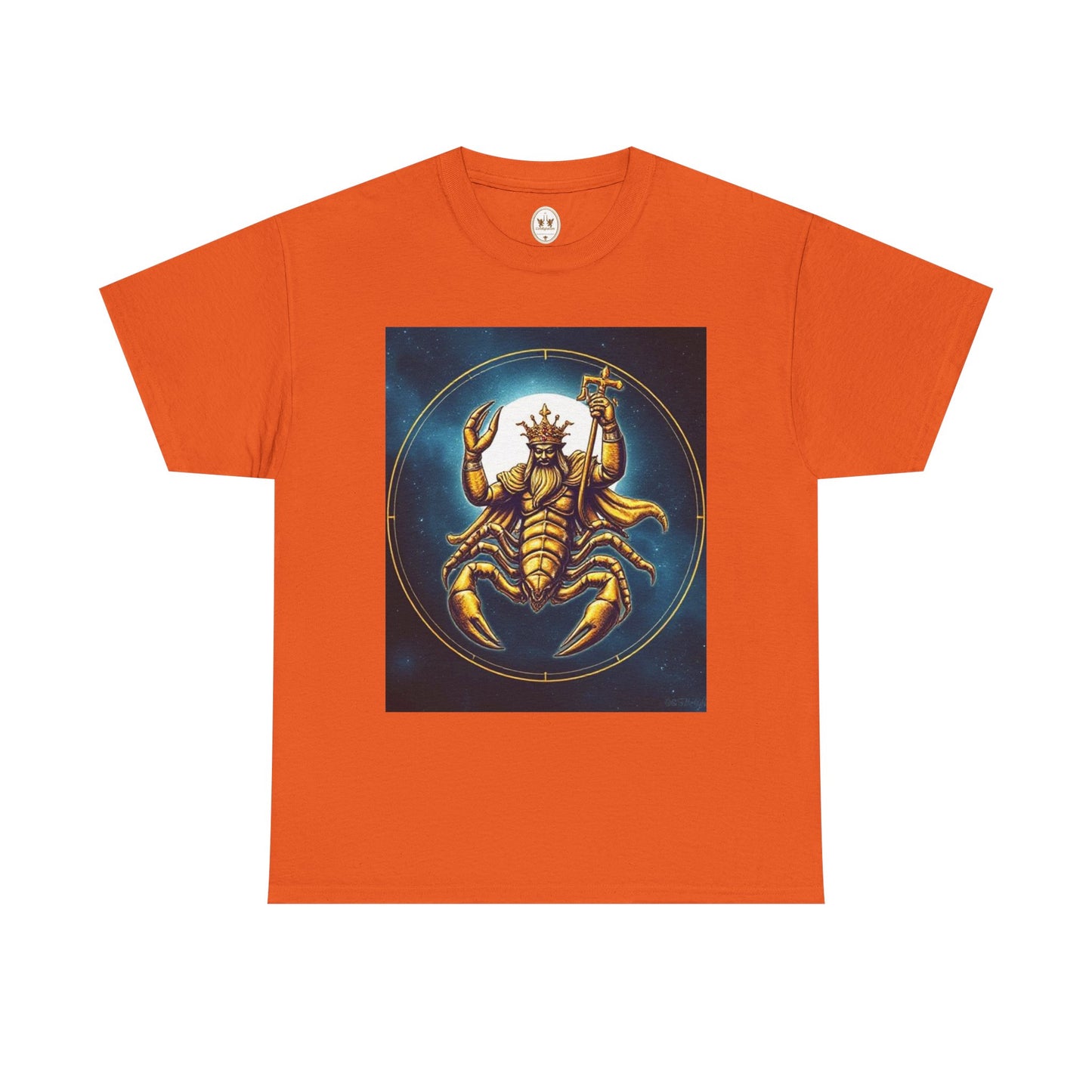 Unisex Heavy Cotton T-Shirt, Moon, Scorpio Zodiac Design