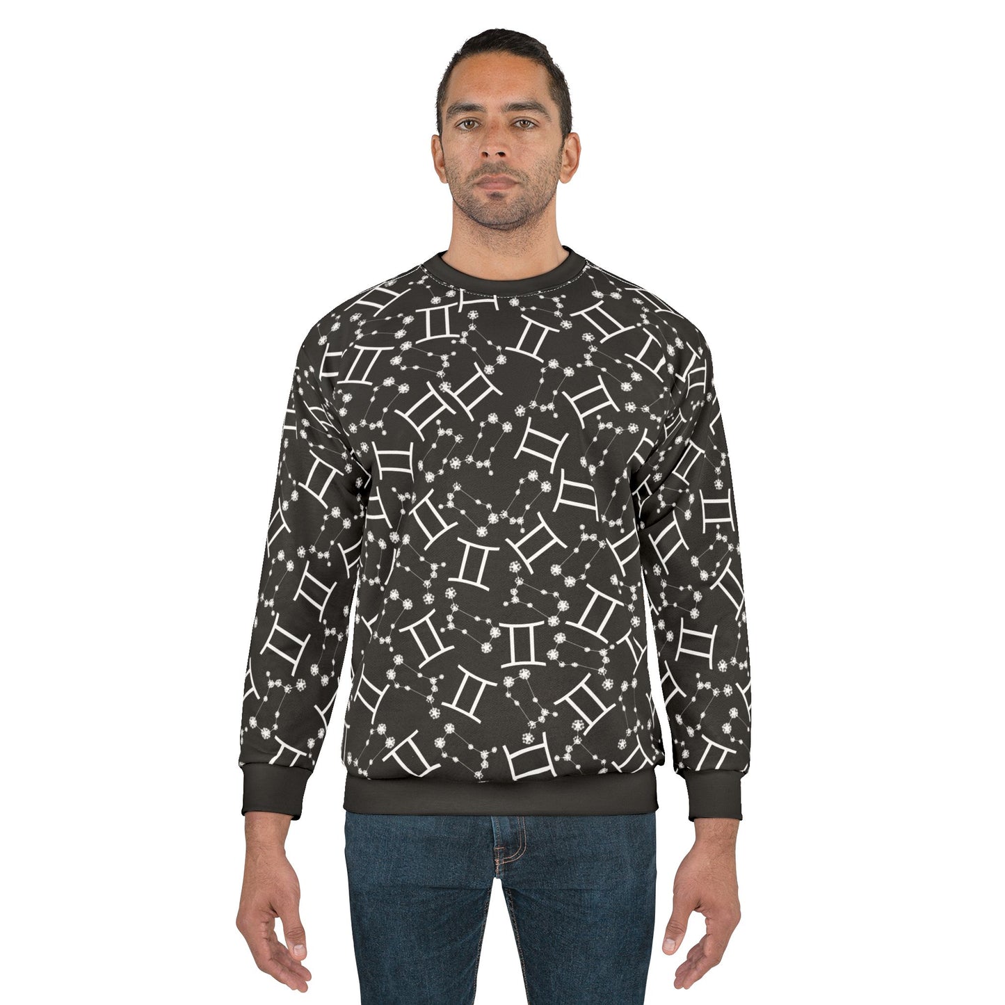 Zodiac AOP Unisex Sweatshirt Gemini Zodiac Sign