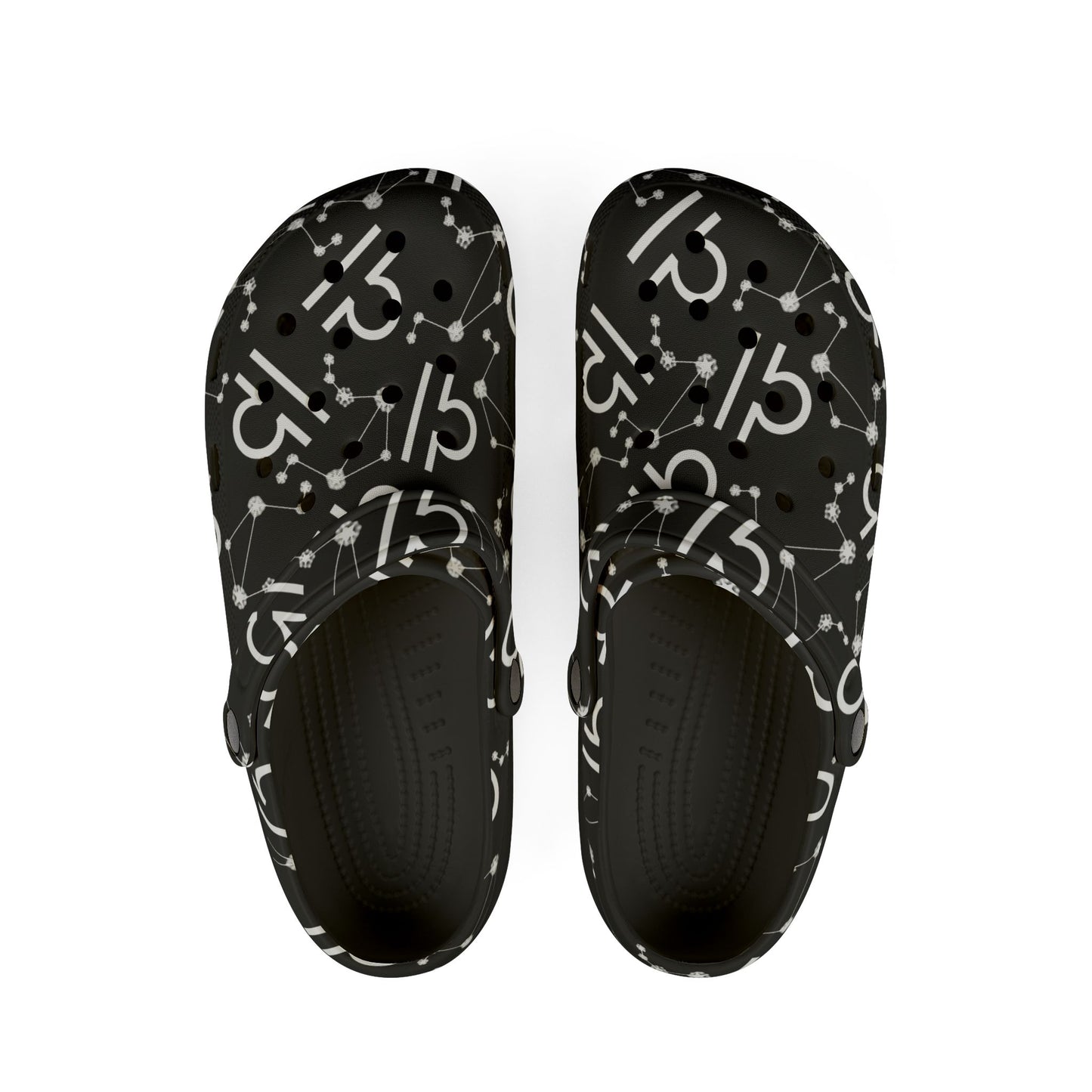 EVA Foam Rubber Shoes (AOP), Material 100% EVA, Libra Zodiac Design