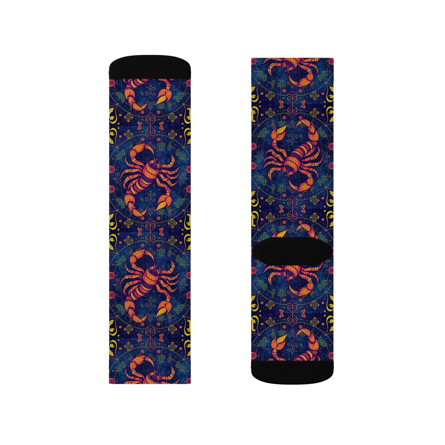 Sublimation Socks, Scorpio, Zodiac v2, Pattern