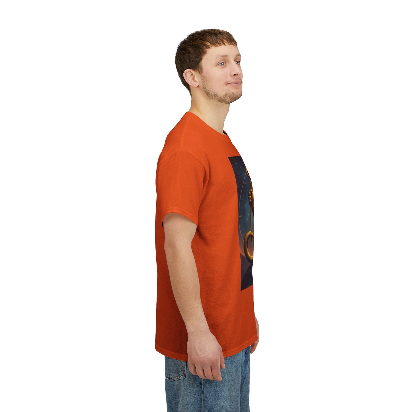 Unisex Heavy Cotton T-Shirt, King of Lions v2, Leo Zodiac Design