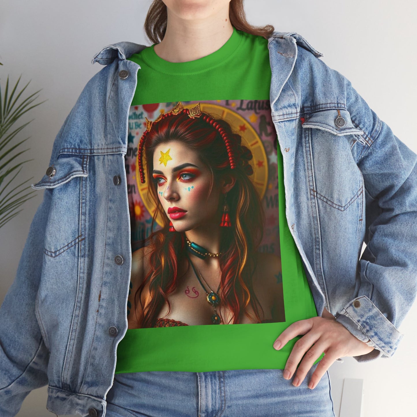Unisex Heavy Cotton T-Shirt, Sagittarius, Zodiac, Sexy Art
