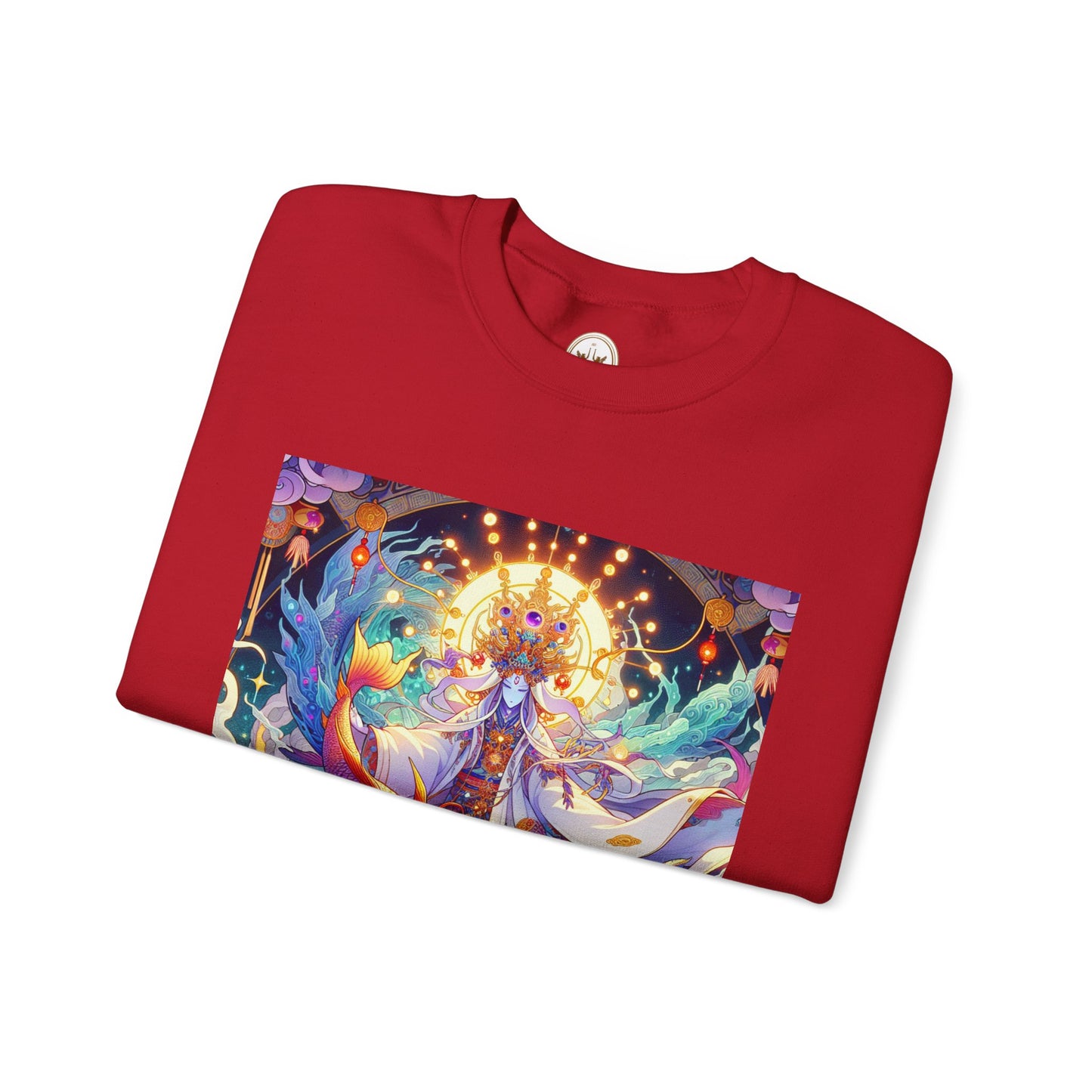 Unisex Heavy Blend™ Crewneck Sweatshirt, Anime Pisces King, Zodiac Design