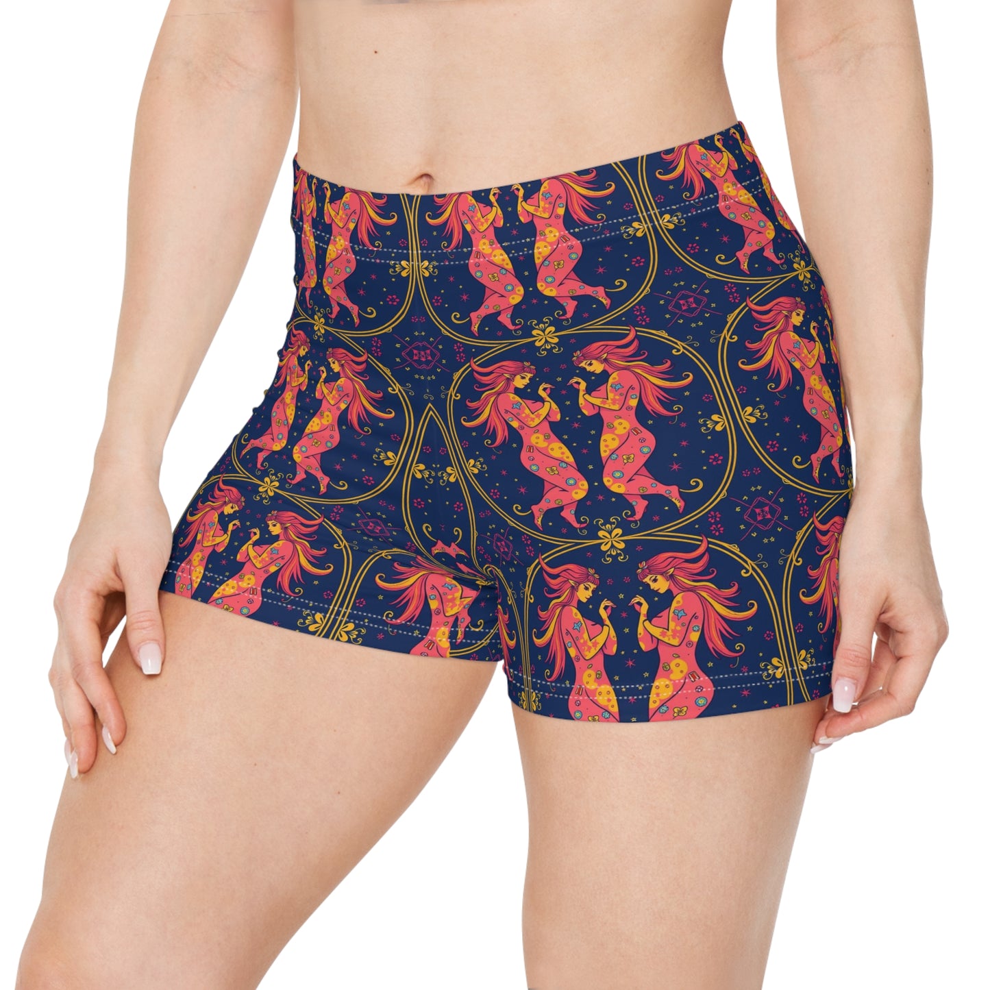 Women's Shorts, (AOP), Gemini, Zodiac v1, Sexy Pattern