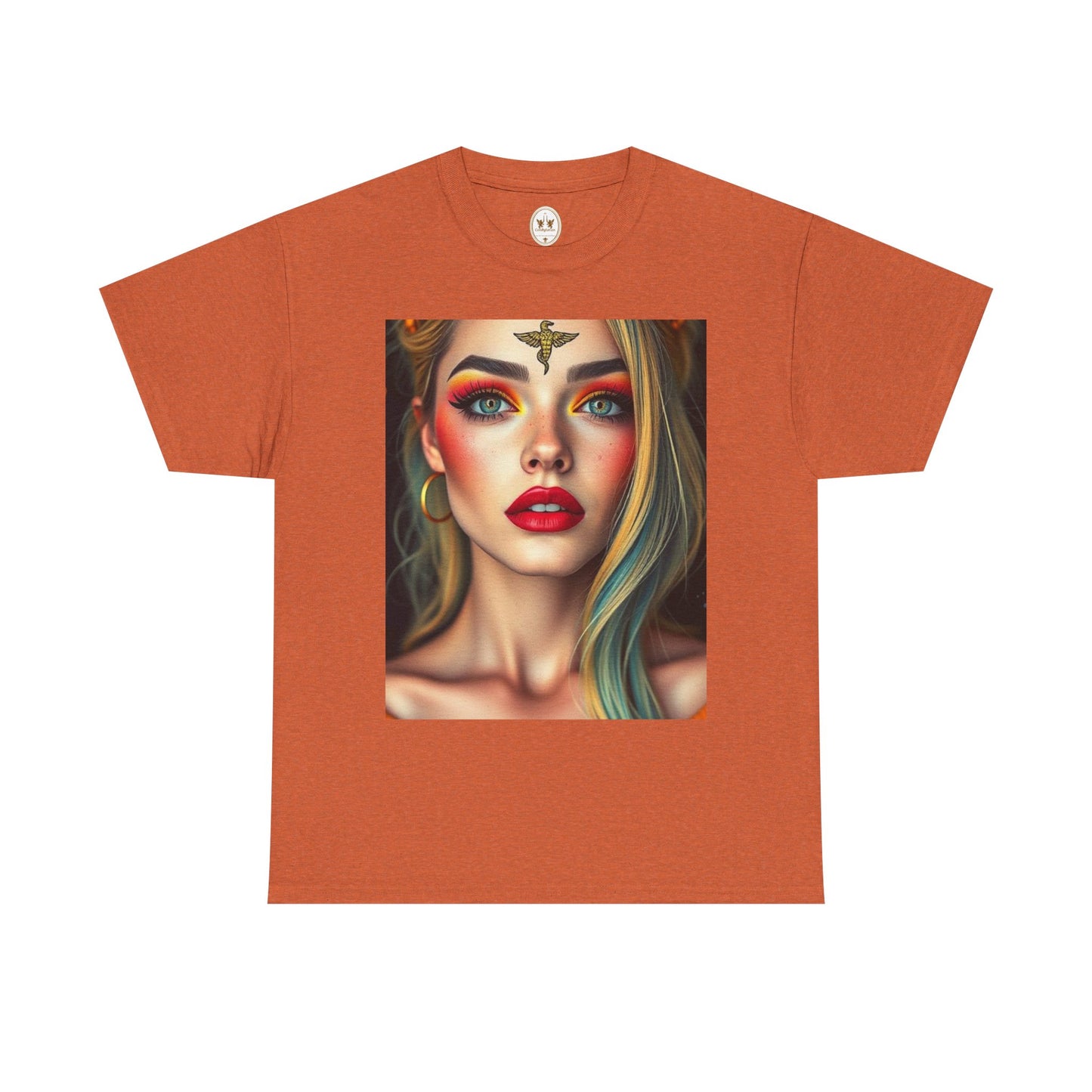 Unisex Heavy Cotton T-Shirt, Virgo, Zodiac, Sexy Art