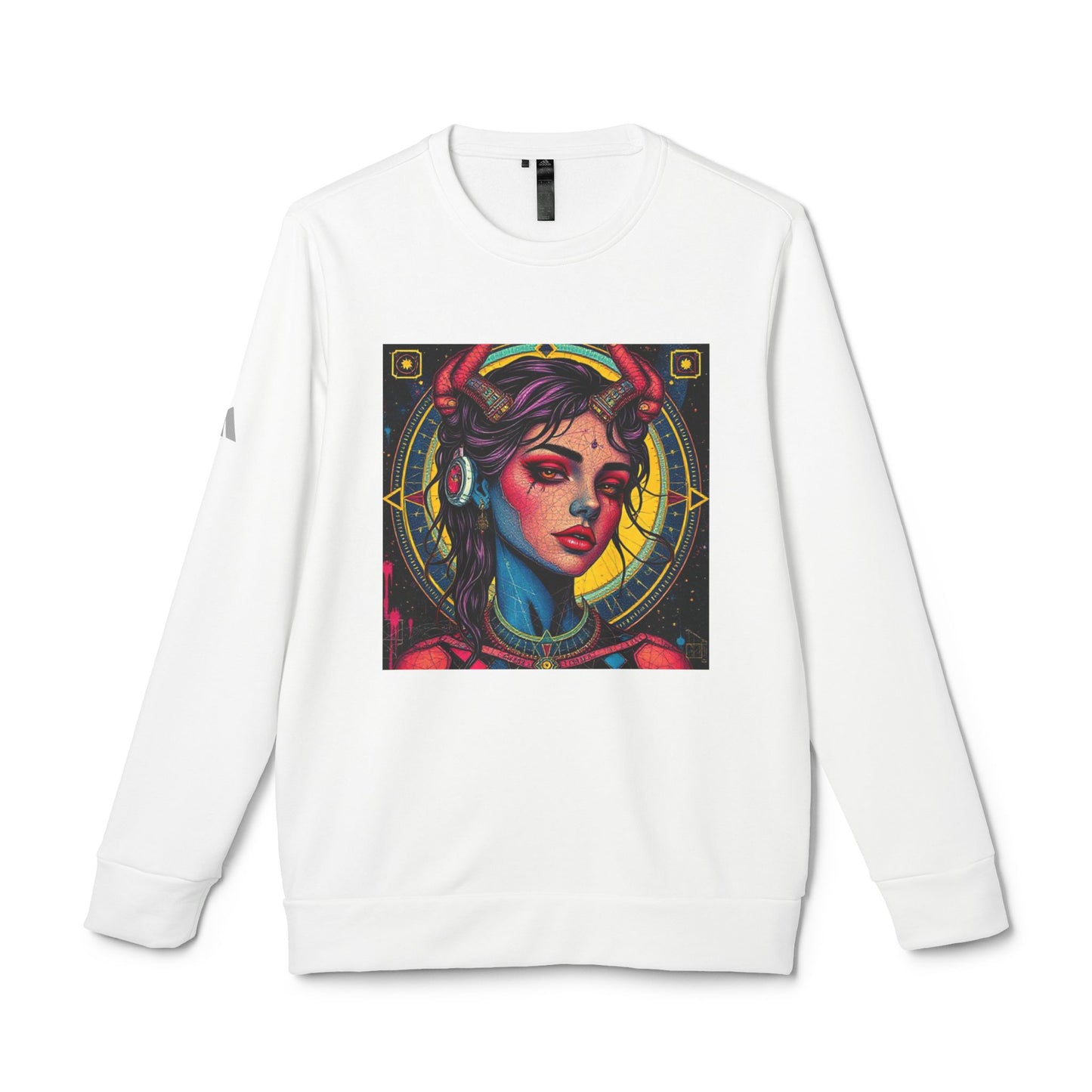 Adidas, Unisex Fleece Crewneck Sweatshirt, Scorpio, Pop Art v1, Zodiac
