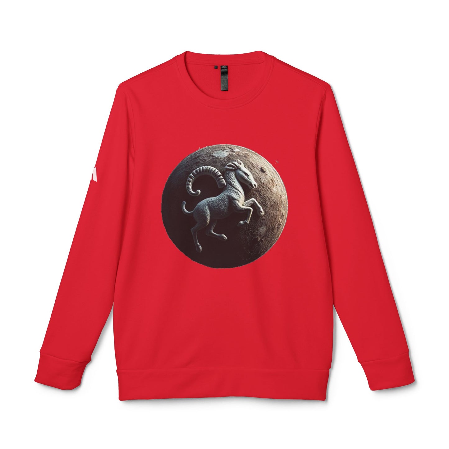 Adidas, Unisex Fleece Crewneck Sweatshirt, Aries, Planet Animal, Zodiac