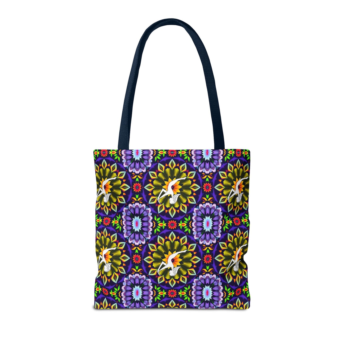 Tote Bag (AOP), Sagittarius, Zodiac v2, Flower Pattern