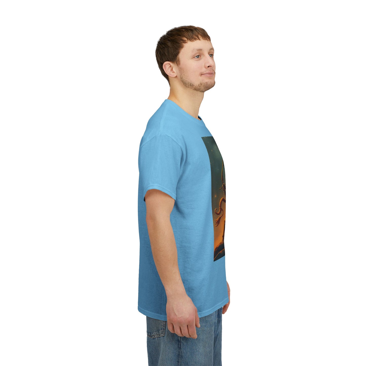 Unisex Heavy Cotton T-Shirt, Arrow Centaur, Sagittarius Zodiac Design