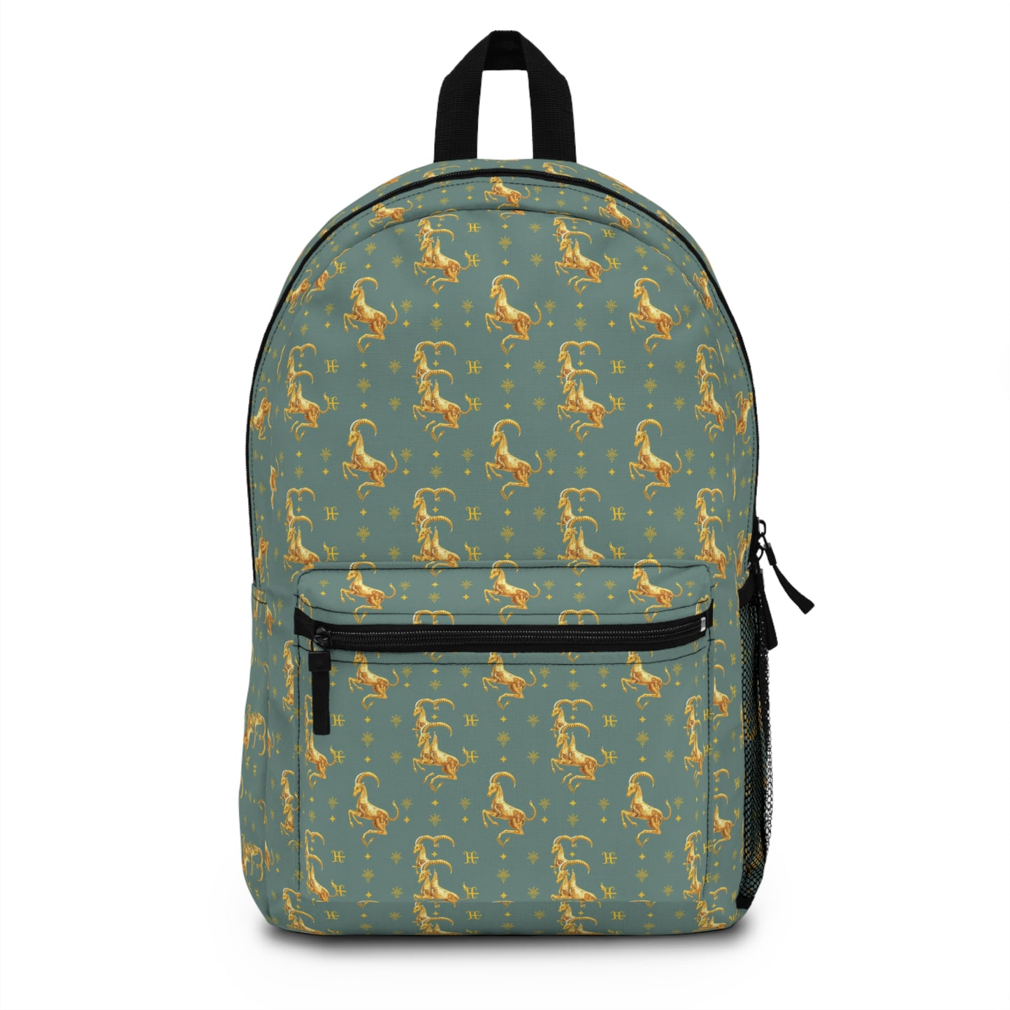 Backpack, Capricorn, Zodiac, Metal Pattern