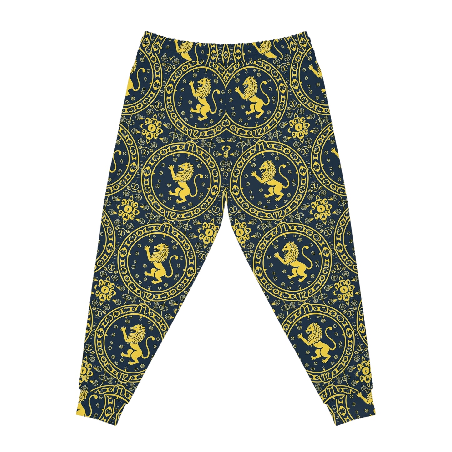 Athletic Joggers, Zodiac Design, Pattern, Leo, AOP