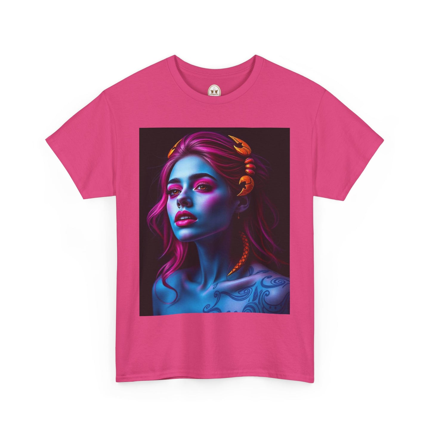 Unisex Heavy Cotton T-Shirt, Scorpio, Zodiac, Sexy Art