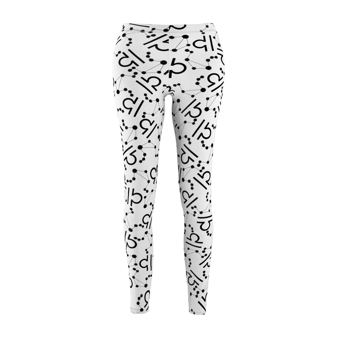 Women's Zodiac Cut & Sew Casual Leggings Libra Zodiac sign
