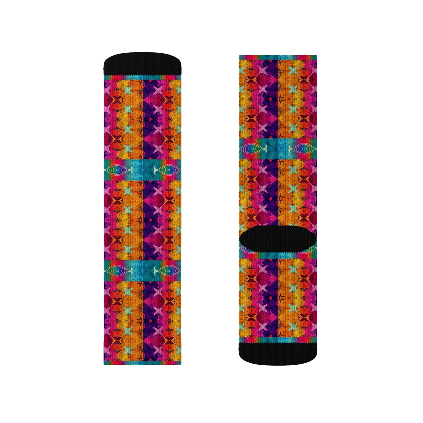 Sublimation Socks, Pisces, Zodiac, Shapes Pattern
