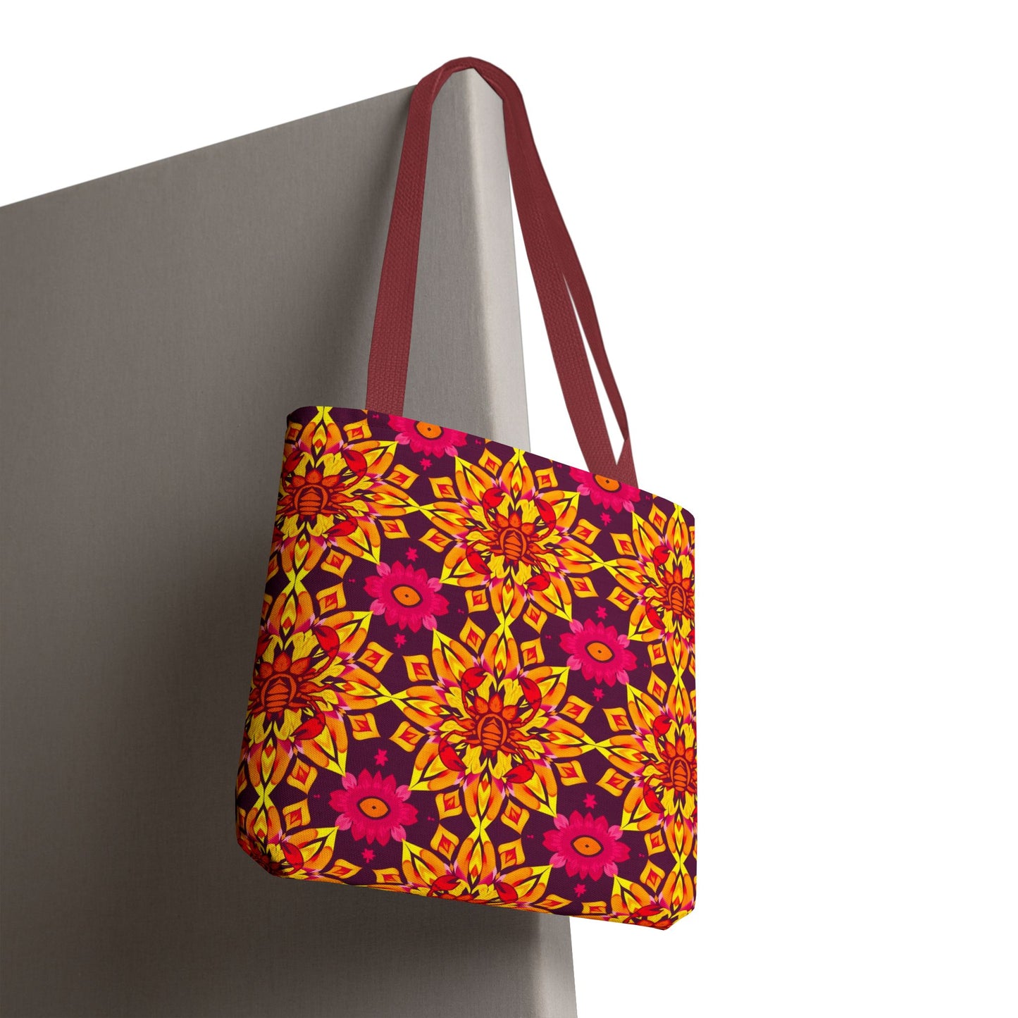 Tote Bag (AOP), Scorpio, Zodiac, Flower Pattern