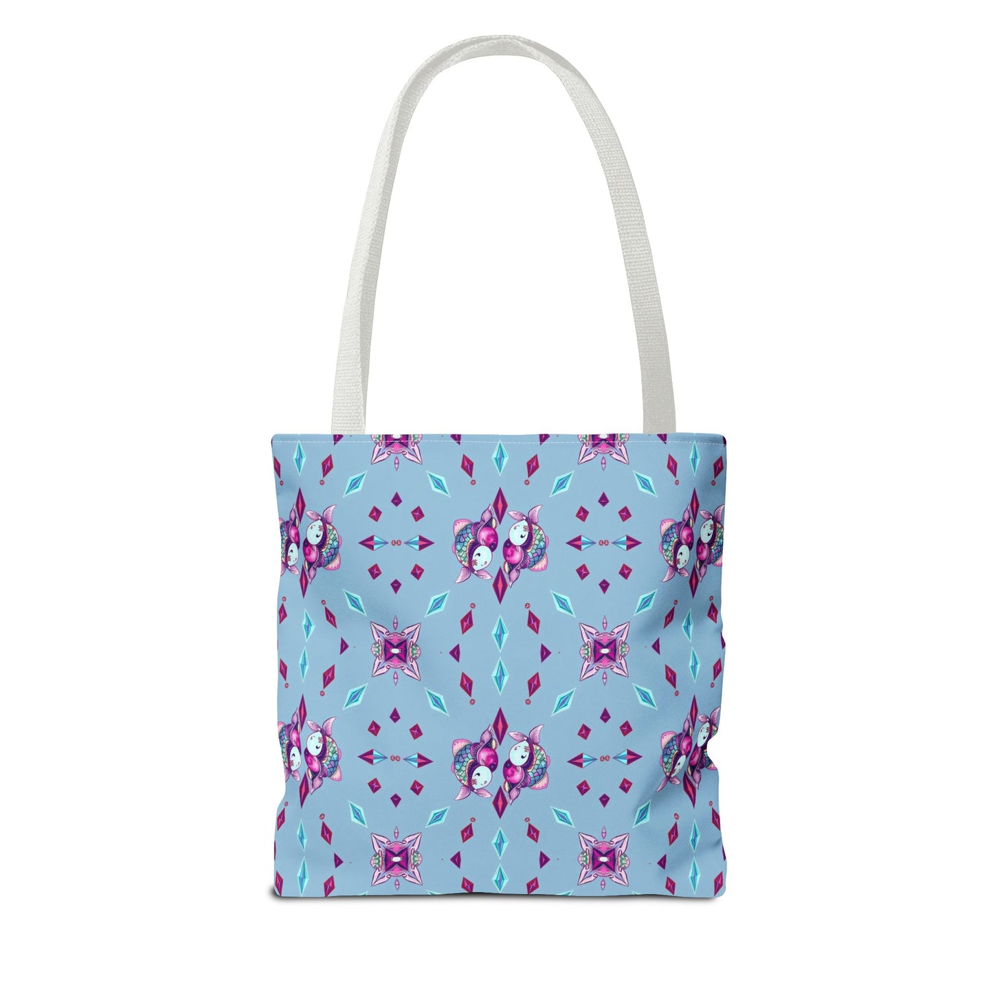 Tote Bag (AOP), Pisces, Zodiac v1, Jewel Pattern