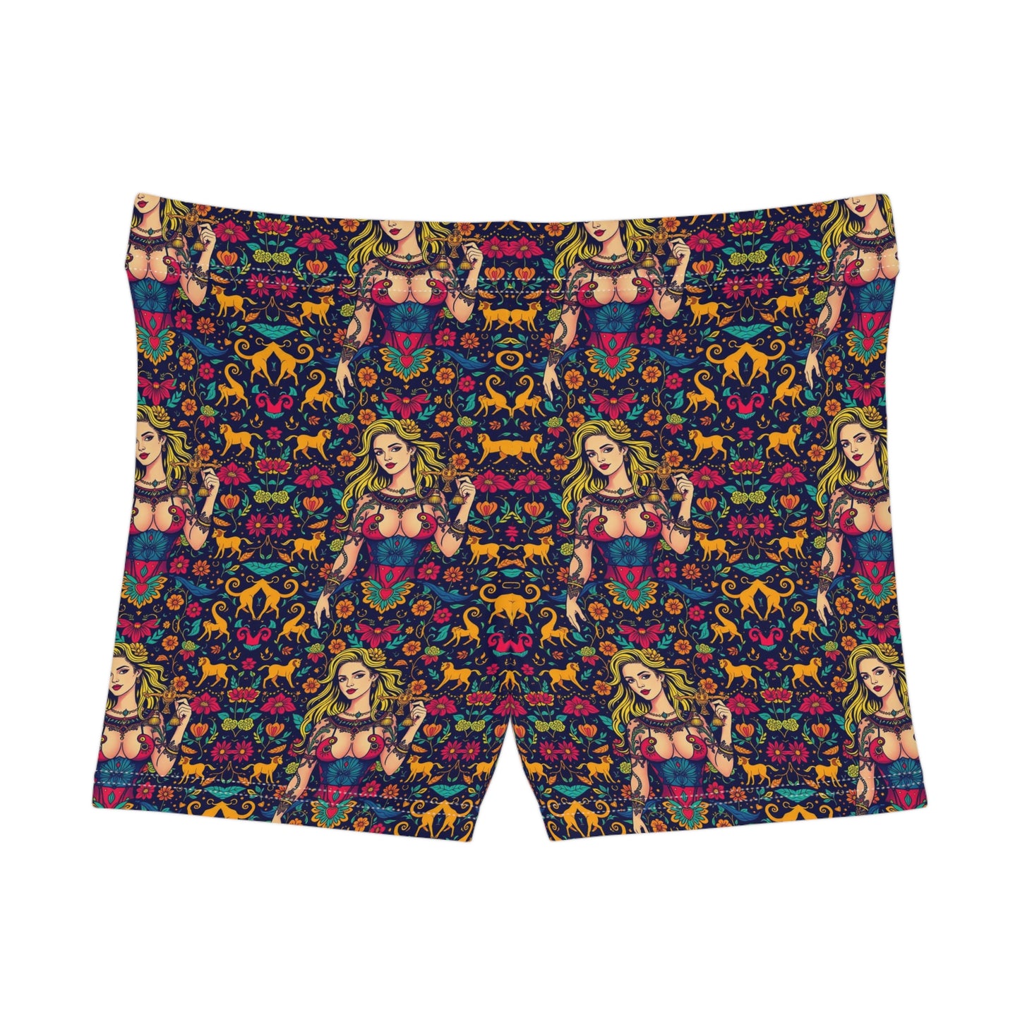 Women's Shorts, (AOP), Libra, Zodiac v3, Sexy Pattern