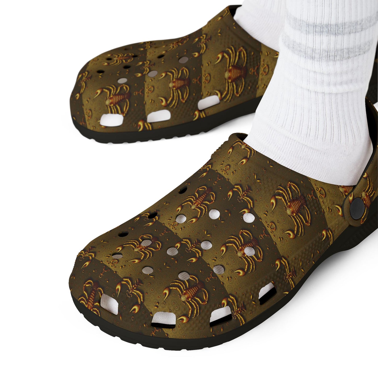EVA Foam Rubber Shoes, (AOP), Scorpio, Zodiac, Pattern
