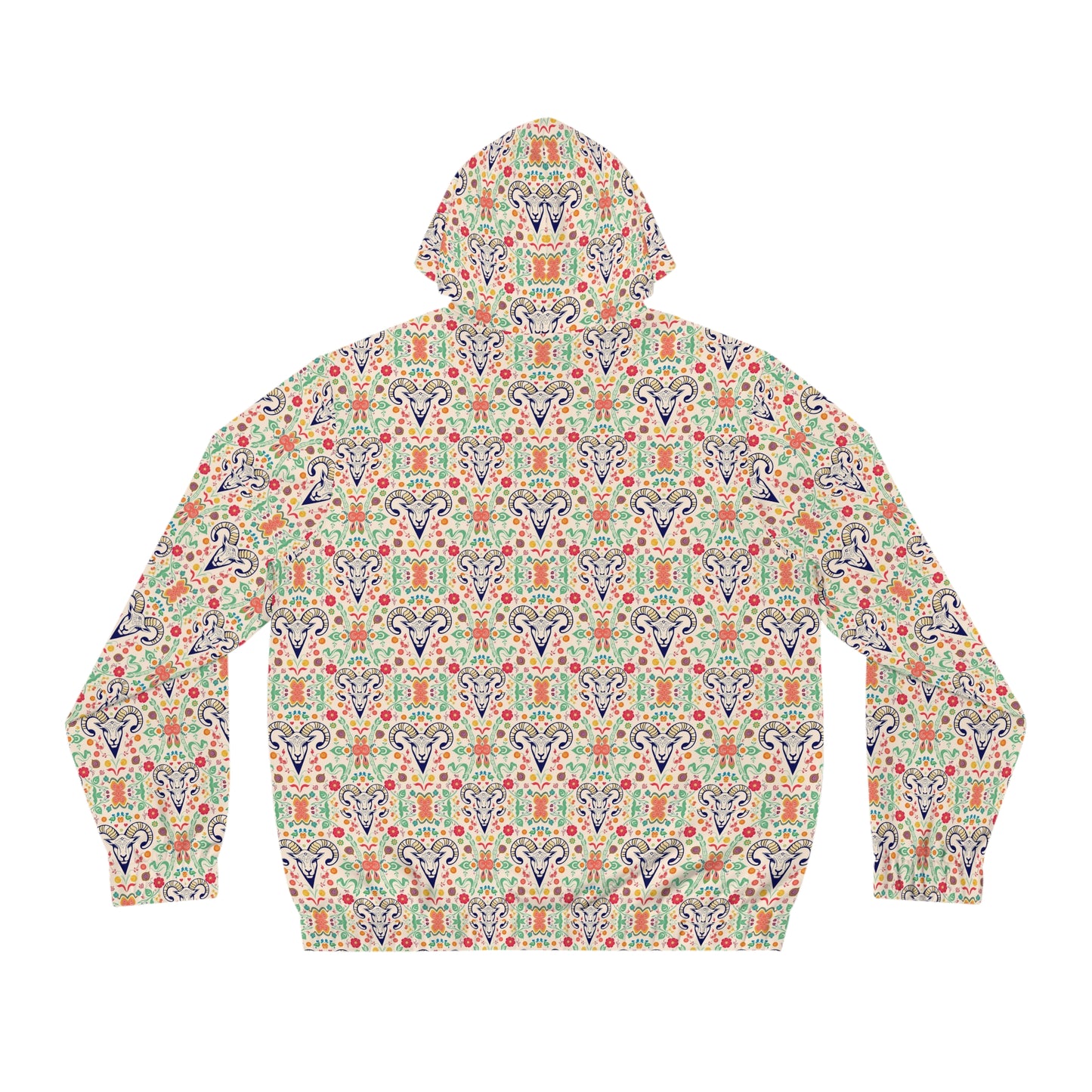 Full-Zip Hoodie (AOP), Aries, Zodiac v4, Pattern