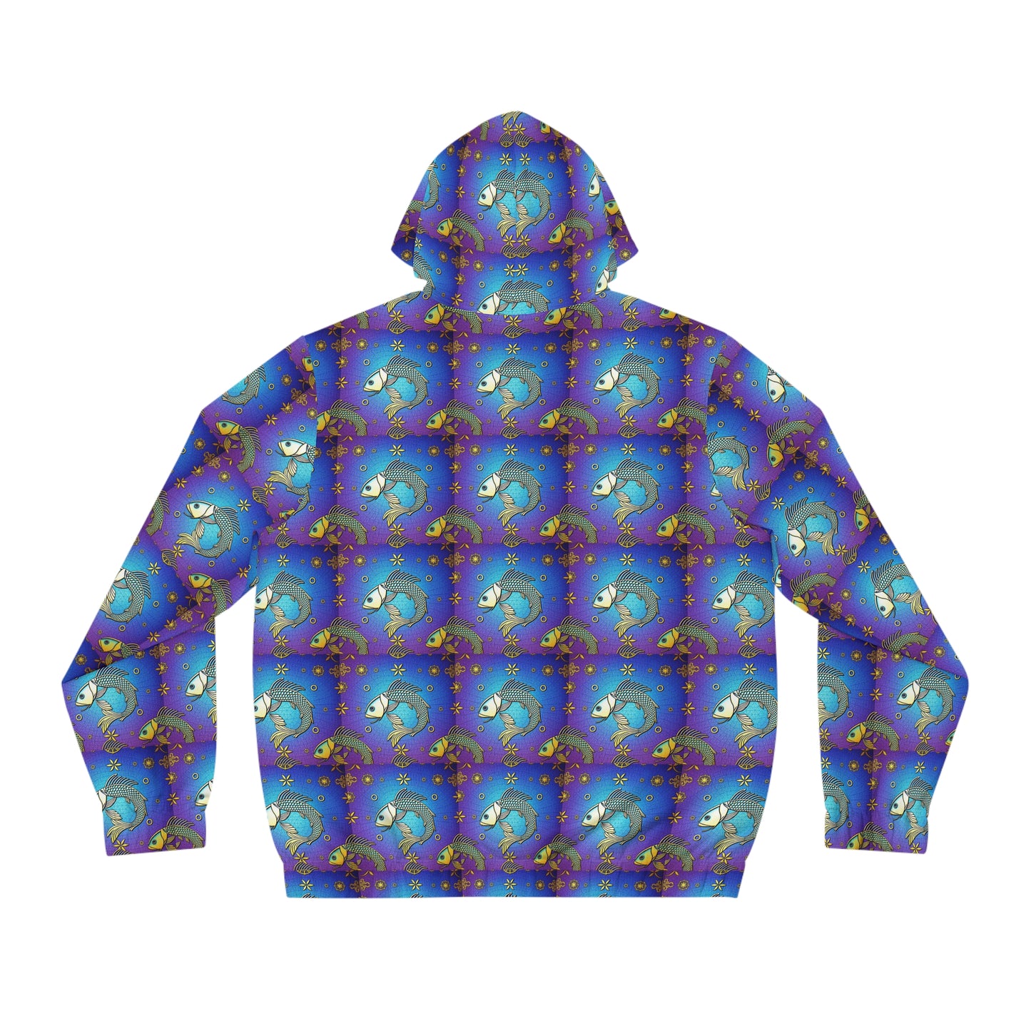 Full-Zip Hoodie (AOP), Pisces, Zodiac, Pattern
