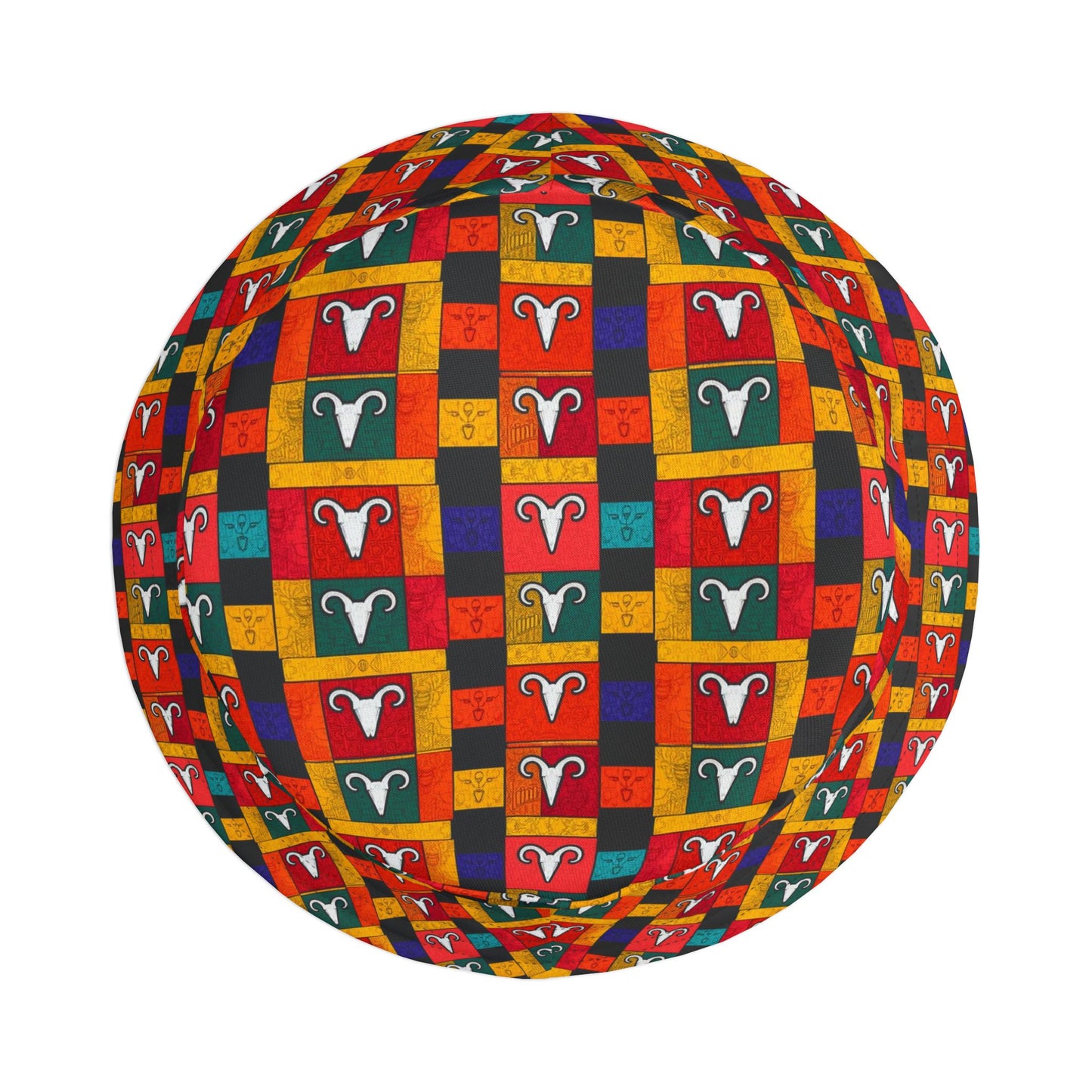 Bucket Hat, (AOP), Aries, Zodiac v1, Shape Pattern