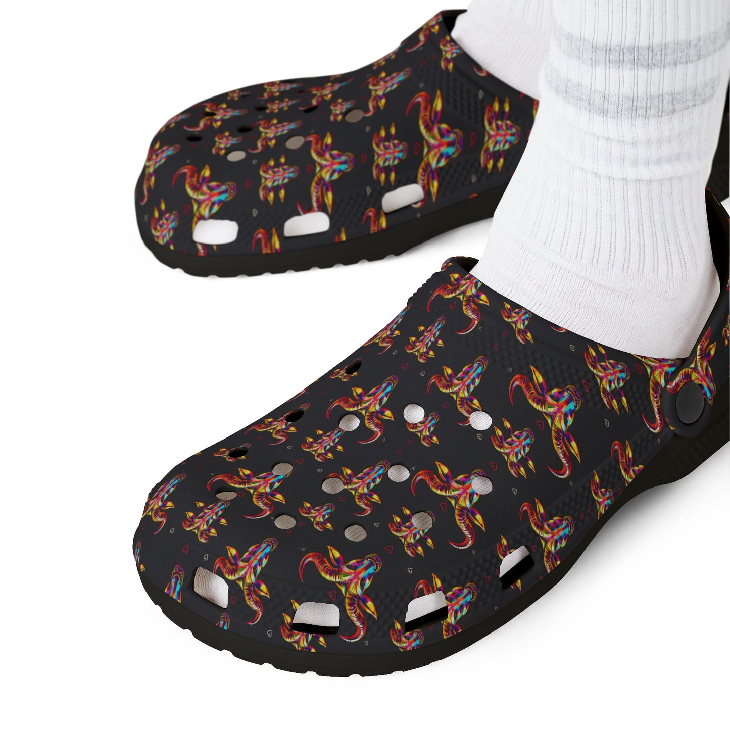 EVA Foam Rubber Shoes, (AOP), Taurus, Zodiac v3, Pattern