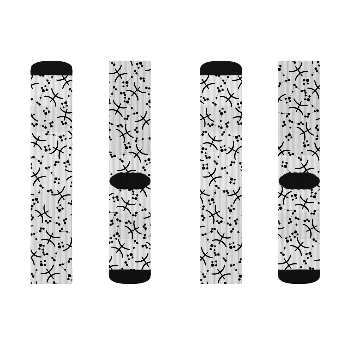 Zodiac Sublimation Socks Pisces Zodiac sign