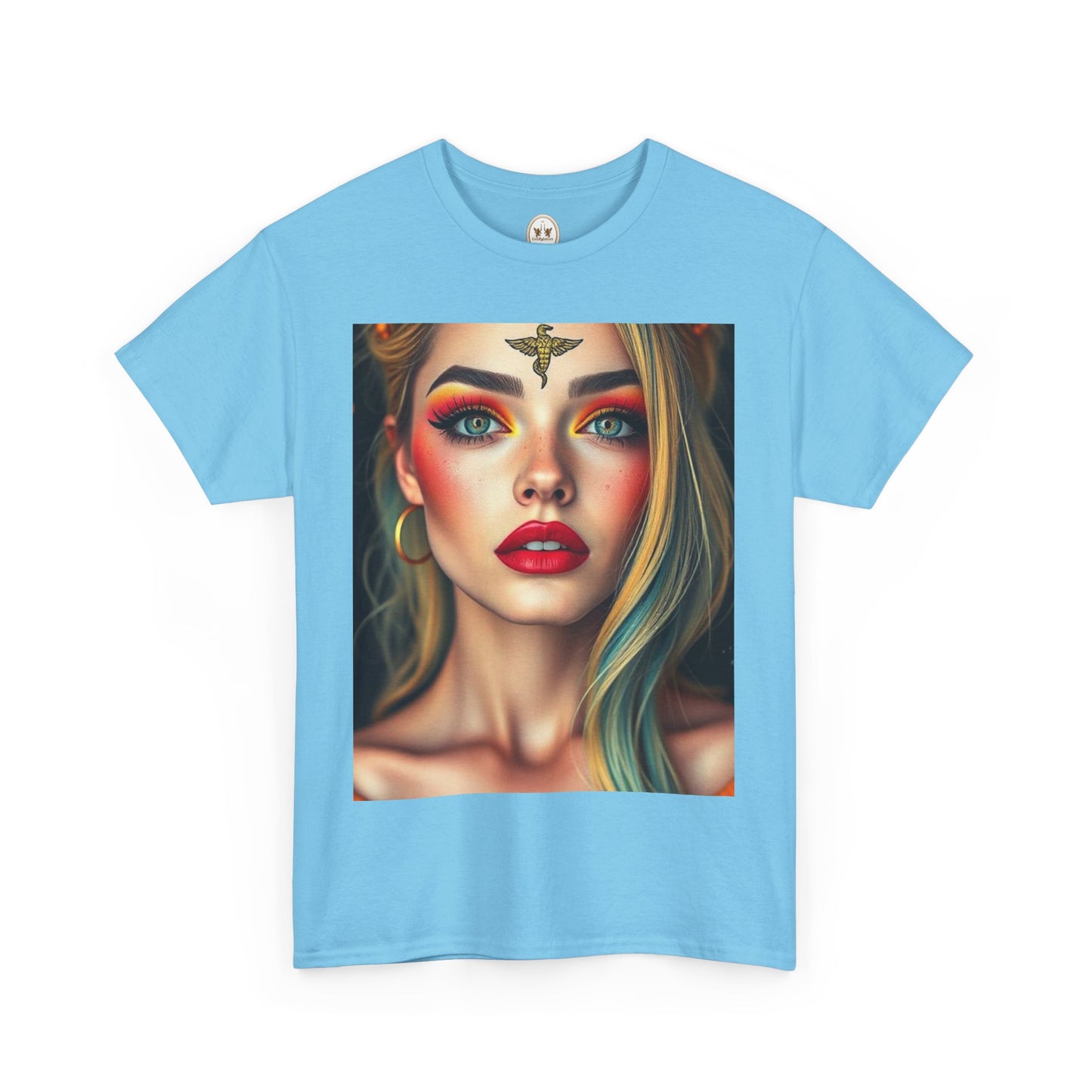 Unisex Heavy Cotton T-Shirt, Virgo, Zodiac, Sexy Art