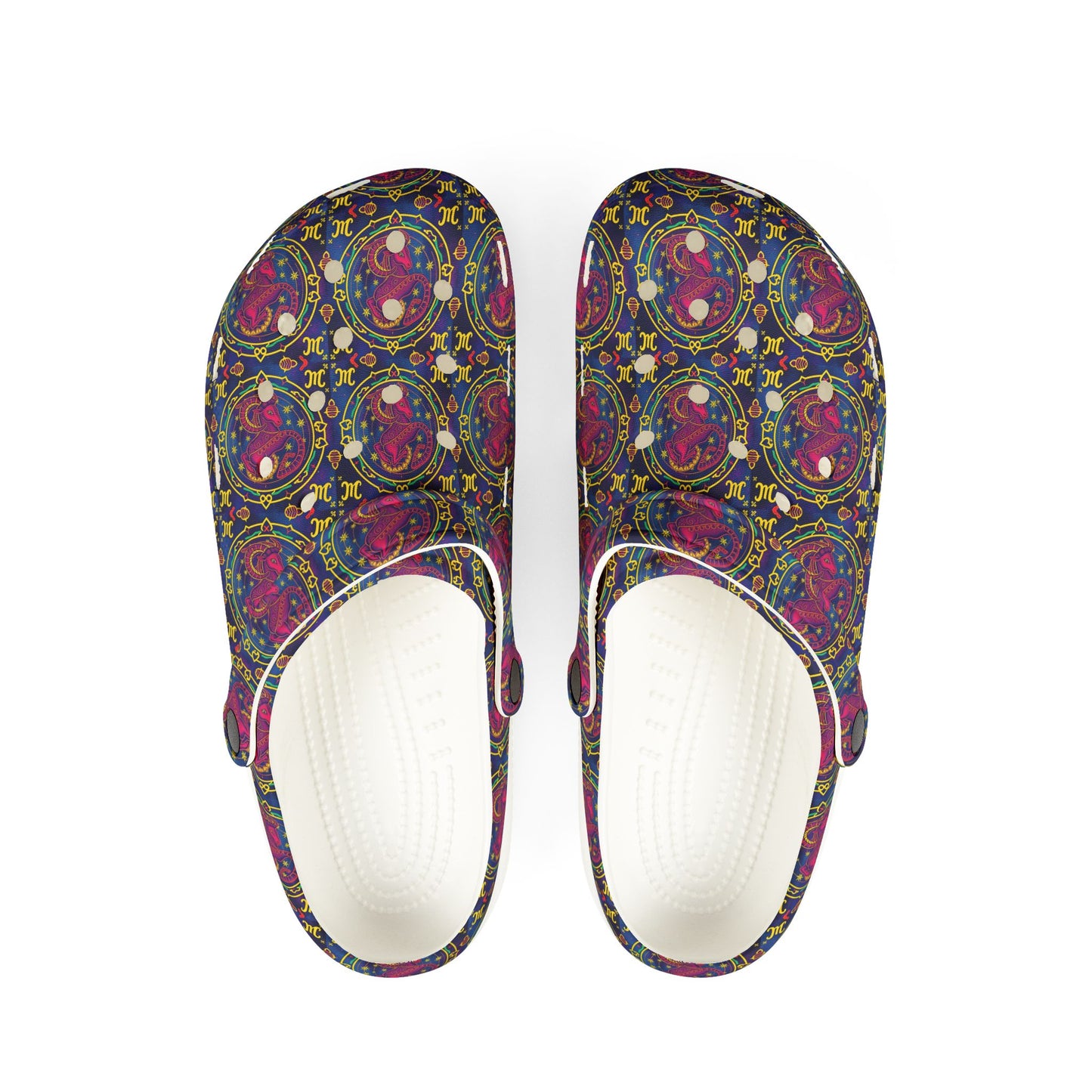 EVA Foam Rubber Shoes, (AOP), Capricorn, Zodiac, Pattern