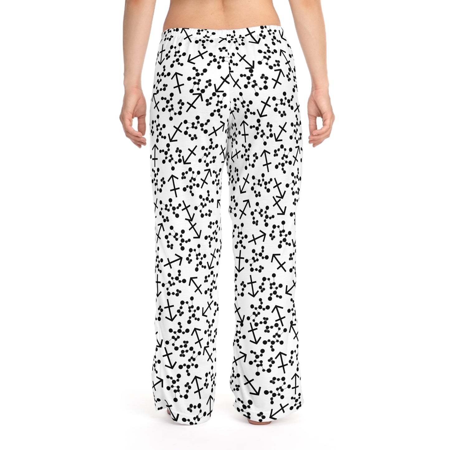 Women's Zodiac Pajama Pants (AOP) Sagittaurius Zodiac Sign