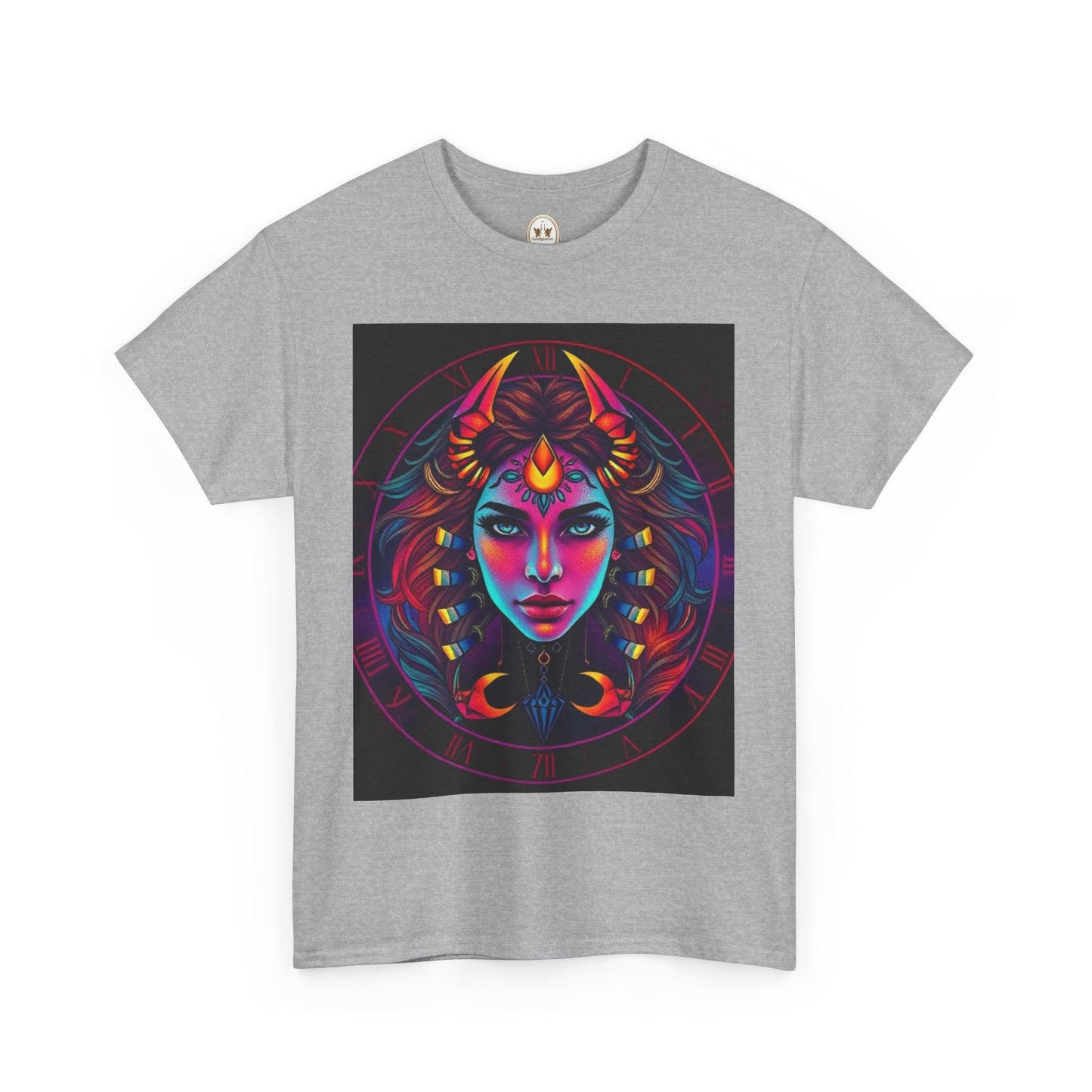 Unisex Heavy Cotton T-Shirt, Scorpio, Zodiac v4, Sexy Art