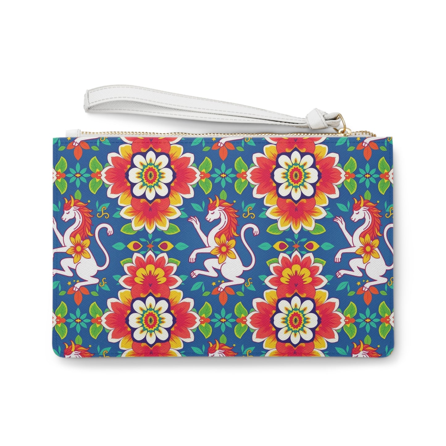 Clutch Bag, Virgo, Zodiac v1, Flower Pattern