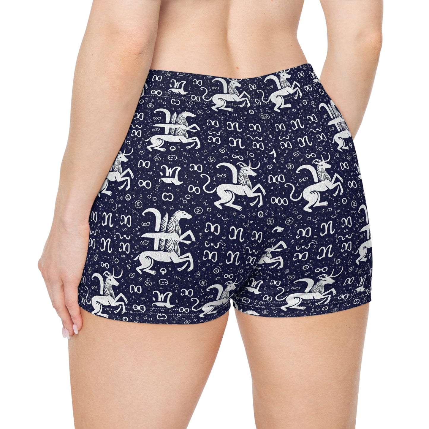 Women's Shorts, AOP, Aquarius, Zodiac, Pattern