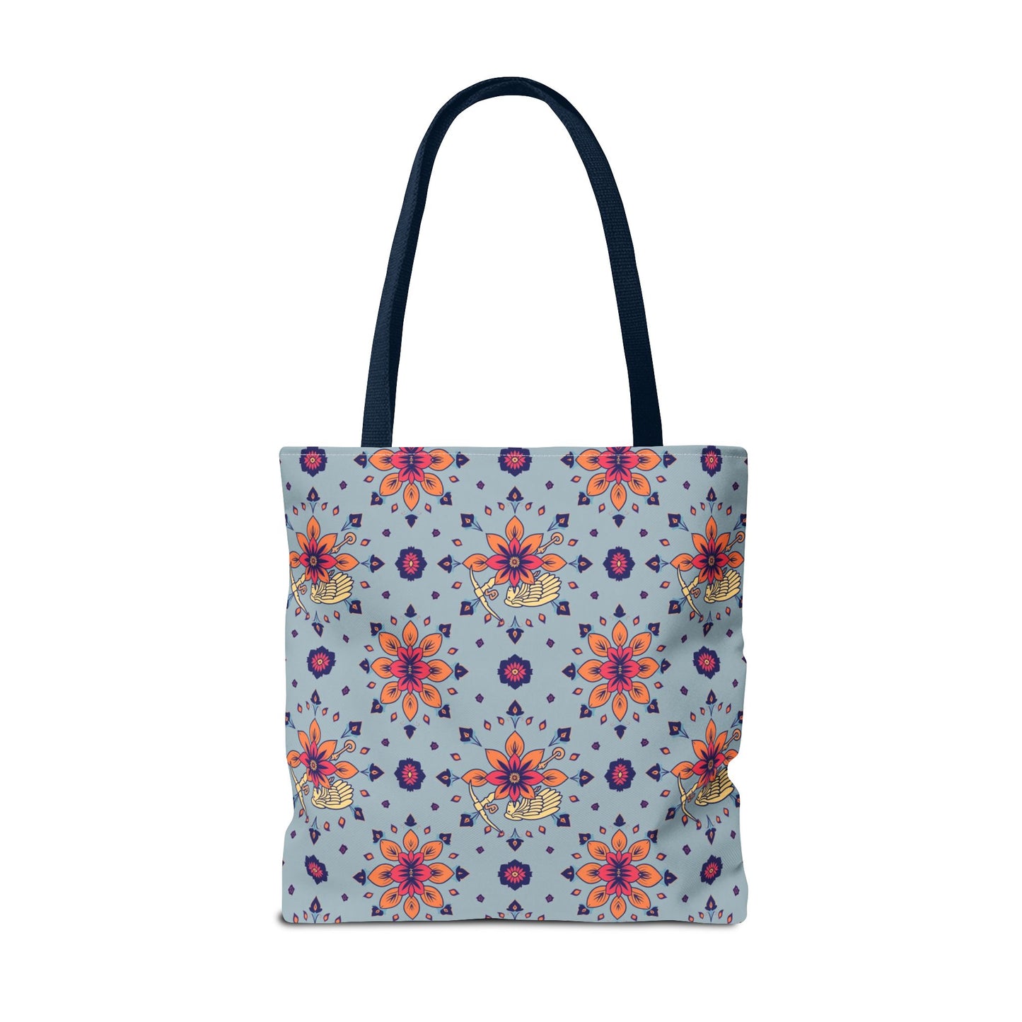 Tote Bag, (AOP), Sagittarius, Zodiac v1, Flower Pattern