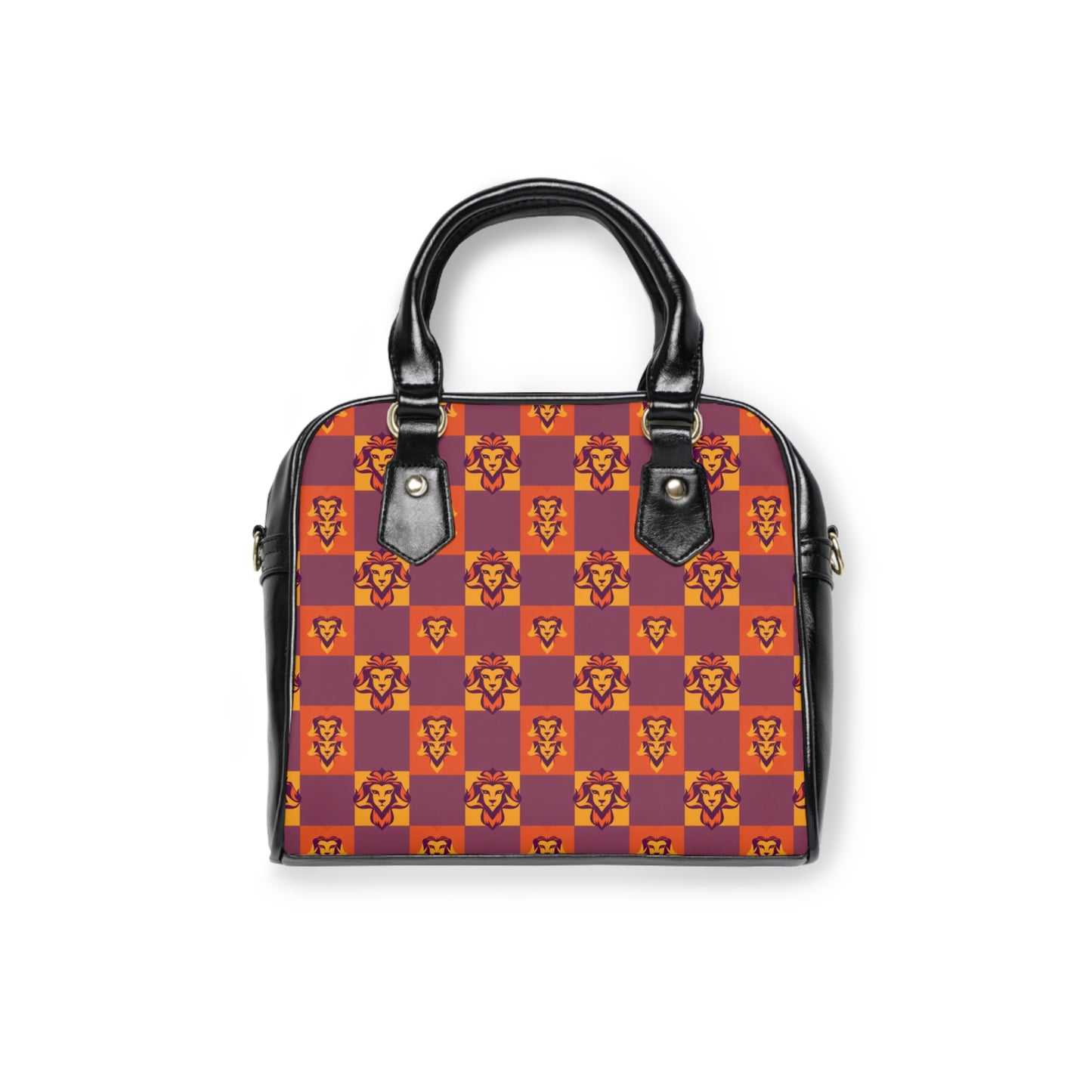 Shoulder Handbag, Leo, Zodiac v4, Shapes Pattern